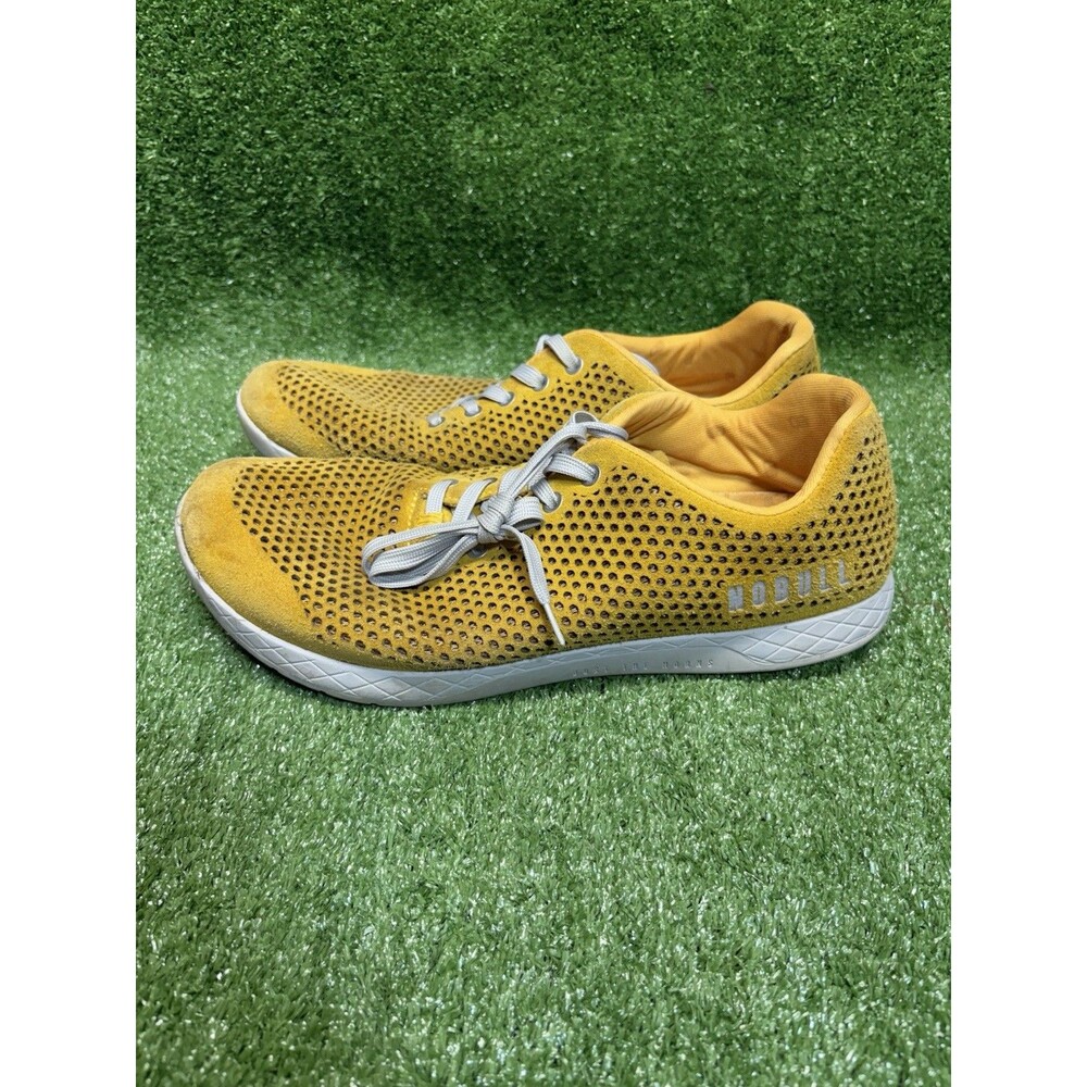 NOBULL Suede Perforated CrossFit Trainers Mustard Yellow Size Men’s 13.5